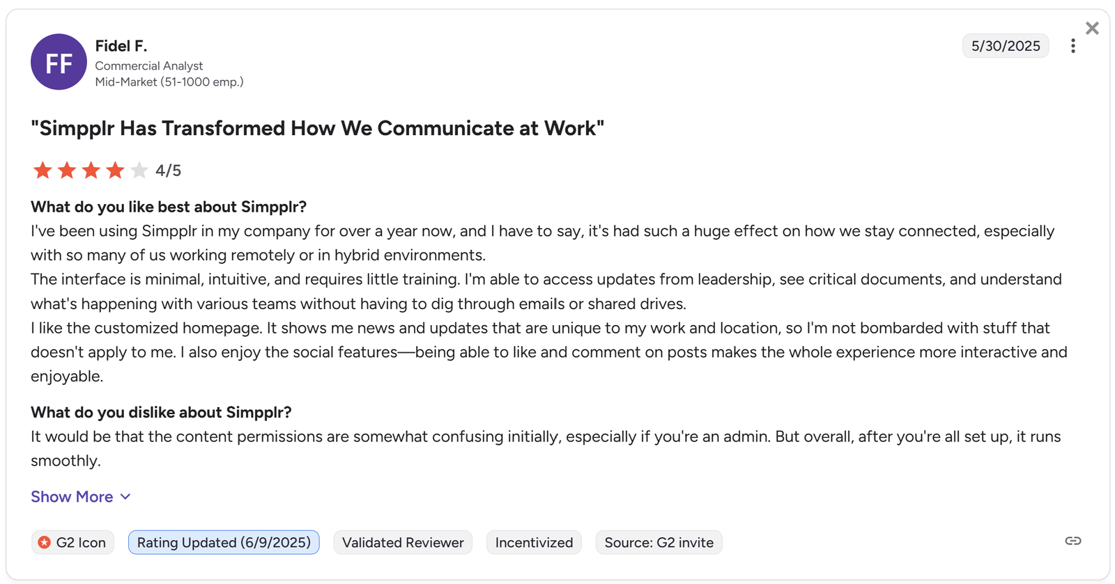 Simpplr Work Management Reviews & Product Details