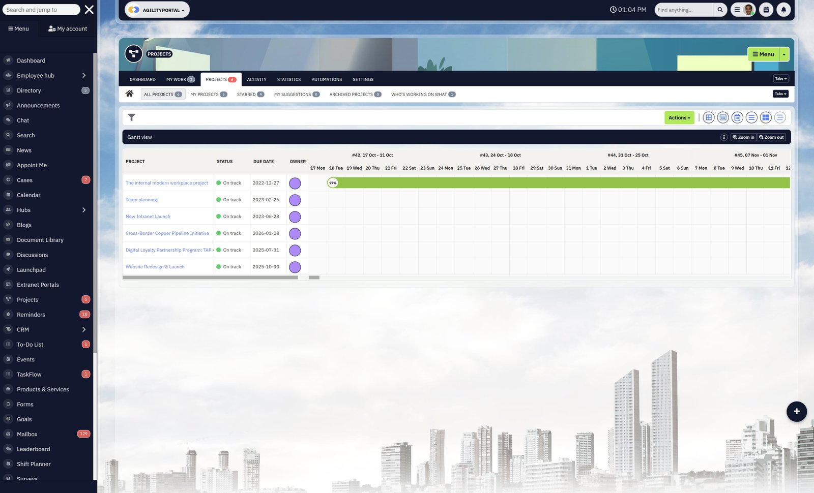 Collaboration Capabilities for Shared Projects