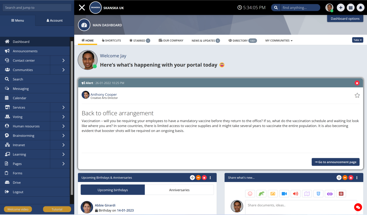 b2ap3_large_Focus-on-company-culture- Best Social Intranet Software for Frontline Teams (Compared) 2026 - Insight Blog