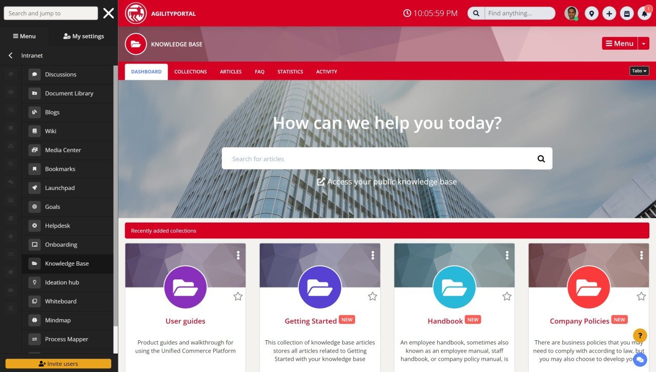 access the knowledge base