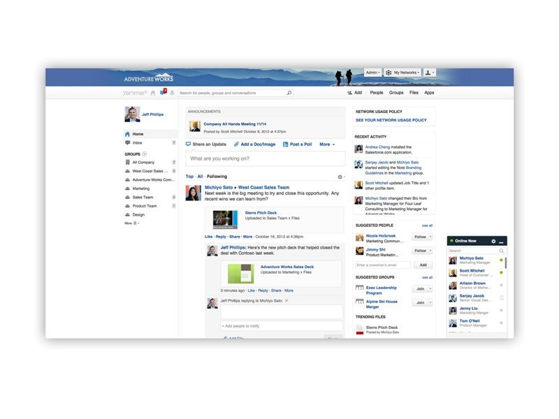 yammer vs intranet