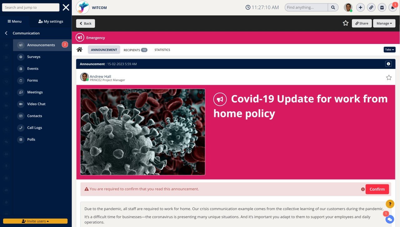 Engaging intranet content
